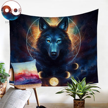 Dream Catcher by JoJoesArt Tapestry for Bedroom Moon Eclipse Luxury Decorative Wall Hanging Wolf Elk Planet Wall Carpet tapiz 2024 - buy cheap