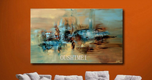 Pintura al óleo abstracta hecha a mano, arte de pared grande sobre lienzo, pinturas colgantes, arte para decoración del hogar, 100% 2024 - compra barato
