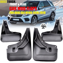 Guardabarros delanteros y traseros para coche, accesorio para Benz GLE clase W166 2016 - 2019 GLE63 GLE43 GLE450, guardabarros de barro, guardabarros con solapa, 2017 2018 2024 - compra barato