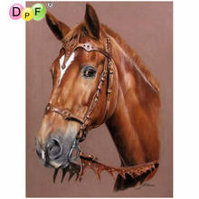 DPF DIY 5D diamond embroidery crafts serious horse diamond painting cross stitch needlework diamond mosaic square home decor 2024 - buy cheap