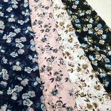 Dress fabric Chiffon soft fabric Polyester Fabric floral Printed Fabric breathable material Cosplay Doll decor 2024 - buy cheap