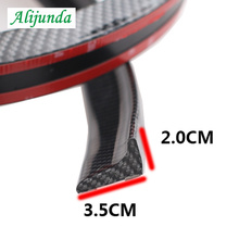 1.5M * 4CM black soft carbon fiber automotive rear bumper strip FOR Kia  Hyundai Chevrolet Cruze TRAX Aveo Lova Sail EPICA 2024 - buy cheap