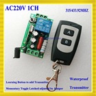Interruptor de controle remoto rf 220v 1ch 10a., interruptor com relé sem fio de 315/433.92 receptores e transmissores com controle remoto sem nc. 2026 - compre barato