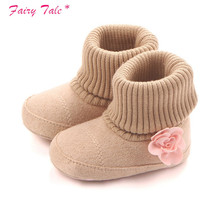 Sapatos Outono Inverno Berço Carrinho De Bebê Bonito Primeiros Caminhantes do bebê Crianças Flor Newborn Infant Toddler Super Manter Aquecido Botas Espólio 2024 - compre barato
