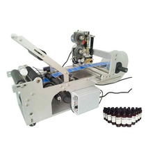 Semi automatic Round Bottle Labeling Machine, Labeler With Hot Stamping Code Printer 2024 - buy cheap