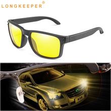 New Night Vision Sunglasses Men Square Polarized Sun Glasses Male Driving Safe Goggle Yellow lens Eyewear Car Accessories Gafas 2024 - compre barato