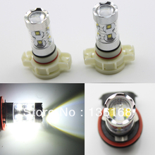 Free Shipping 2x 5202 H16 50W White High Power Cree Chips Led Car Fog H16 50W car lighting Led PS19W Bulbs 2024 - buy cheap