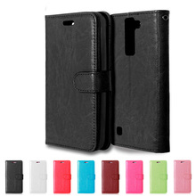 For LG K8 Case Luxury Wallet PU Leather Back Cover Case For LG K8 Lte K350E K350N K 8 Case Flip Phone Protective Bag Skin 2024 - buy cheap