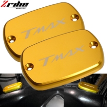 New 6 Colors Available Motorcycle CNC Aluminum Brake Fluid Fuel Reservoir Tank Cap Cover For YAMAHA TMAX 500 TMax 530 TMAX530 2024 - buy cheap