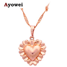 Popular Heart design High Quality gold tone Party necklaces & pendants Health fashion jewelry for women LN508A 2024 - buy cheap