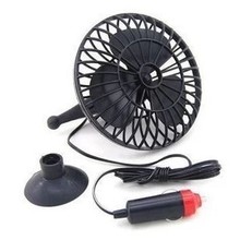 Arrive 4 inch 12V car charger cigarette lighter mini portable suction plastic fan, summer essential automotive supplies 2024 - buy cheap