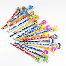 10pcs/lot  Cartoon Stripe Ten Wooden Pencil With Rubber Stationery Set Kids' Gift Prize Set 2024 - buy cheap