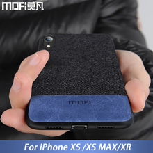 Mofi-capa de silicone para iphone xs original, proteção em tecido, iphone xr, capas para iphone xs max 2024 - compre barato