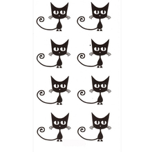 Tatuagem adesiva temporária 10.5*6cm, tatuagem de gato à prova d'água para meninas, crianças e mulheres, tatuagem flash, tatuagens falsas 2024 - compre barato