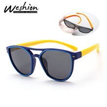 Oval Kids Sunglasses Children Polarized 2018 Vintage Sun Glasses Boy Girls Carton Flexible Brand Sport Spectacles UV400 Oculos 2024 - buy cheap