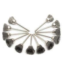 45PCS/SET T-Shaped Polishing Brushes Set Metal Rust Removing Wheels Brushes Steel Wire Wheels With Shank Pole For Cleaning J3 2024 - buy cheap