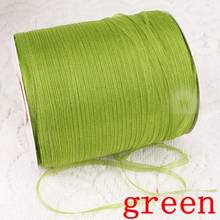 1000yards 3mm  width Wholesale Lace green transparent yarn Sheer organza ribbon webbing,green color 008006009 2024 - buy cheap