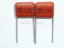 100 pces capacitor cbb 105 400v 105j 1uf 1000nf p15 cbb21 filme de polipropileno metalizado capacitor 2024 - compre barato