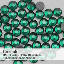Polaris SS6-SS30 Machine Cut Emerald Strass DMC Hotfix Rhinestones For Garment Accessories 2024 - buy cheap