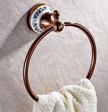 Soporte de anillo de toalla de baño de latón de Color dorado de lujo accesorios de baño accesorio de baño mba104 2024 - compra barato