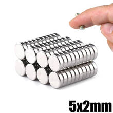 100Pcs 5x2 Neodymium Magnet 5mm x 2mm N35 NdFeB Permanent Small Round Super Powerful Strong Magnetic Magnets Disc 2024 - buy cheap