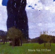 The Tall Poplar Trees II Gustav Klimt Oil painting reproduction Landscapes art Handmade High quality 2024 - buy cheap