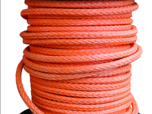 Frete grátis corda para guincho de uhmwpe de 18mm x 50 metros, laranja, sintético, corda de reboque para atv/utv/4x 4/off road 2024 - compre barato