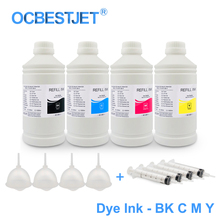 4x1000ML Universal Dye Ink Refill Ink Kit For Epson L100 L110 L120 L210 L300 L355 L350 L550 L555 Stylus Pro 4400 7400 9400 B300 2024 - buy cheap