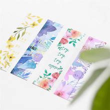 30 Pcs Beautiful Flowers Bookmarks Message Cards Book Notes Paper Page Holder for Books School Supplies Stationery 2024 - купить недорого