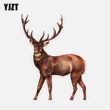 YJZT 11CM*14.7CM Cartoon Colorful Deer Decal PVC Animal Car Sticker Accessories 5-0623 2024 - buy cheap