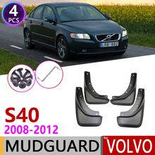 Front Rear Car Mudflap for Volvo S40 2008~2012 Fender Mud Guard Flap Splash Flaps Mudguards Accessories 2009 2010 2011 2nd Gen 2024 - buy cheap