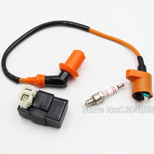 Racing Performance Ignition Coil + 6 Pin AC CDI A7TC  Spark Plug Fit Gy6 50cc 125cc 150cc NEW 2024 - buy cheap