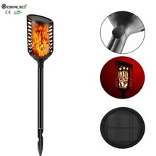 New Solar Flickering Flames Torches LED Lamp With 3-Mode Outdoor solar Rechargeable lights tiki Landscape Decoration Dusk Light 2024 - buy cheap
