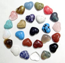 wholesale 50pcs Heart-shaped beads No Hole cab cabochons crystal agates stone bead 15x18mm For DIY Making Jewelry accessories 2024 - buy cheap