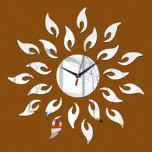 Nova chegada relógios relógio relógio de parede espelho acrílico 3d adesivos diy adesivo decorativo de superfície relógio de quartzo reloj 2024 - compre barato