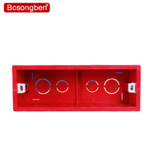 Cassette grande rojo Ultra alta calidad serie 118, caja trasera incorporada para interruptor de pared estándar de 197mm * 72mm y enchufe 2024 - compra barato
