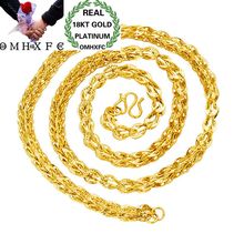 OMHXFC Wholesale European Fashion Woman Female Party Wedding Gift Long 50cm Elegant Phoenix Real 18KT Gold Chain Necklace NL22 2024 - buy cheap