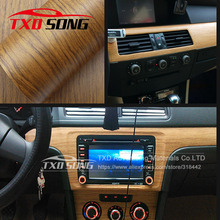 W1352 Good PVC Wood Grain Textured Car Interior Decoration Stickers Waterproof Furniture Door Automobiles Vinyl Film Car-Styling 2024 - buy cheap