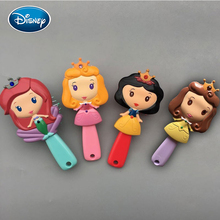 Disney Comb Princess Snow White Ariel Belle Aurora Cartoon 3D Stereo Comb Comfortable Air Cushion Comb Good Gift For Girls 2024 - compre barato