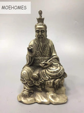 MOEHOMES China Tibet Silver Ancient Taoist master Statue - Lord Lao Zi metal crafts home decoration 2024 - buy cheap