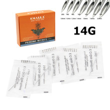 100PCS 14G одноразовый пирсинг для тела иглы для пирсинга е. О. Газа стерилизации для пупка ниппель уха нос губ 2024 - купить недорого