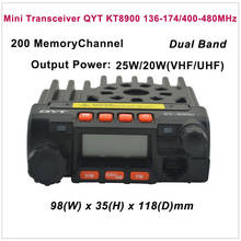 QYT-Mini transceptor KT-8900 KT8900, VHF136-174/UHF400-480MHz, radio Móvil para coche, QYT KT-8900 2024 - compra barato