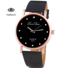 2018 New Luxury Fashion Quartz Watch Feminino Women's Diamond Leatheroid Band Round Dial Quartz Wrist Watch Clock Gift Hot Sales 2024 - buy cheap