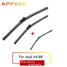 APPDEE LHD Wiper Front Rear Wiper Blades Set For Audi A4 B8 2009-2016 Windshield Windscreen Window 24"+20"+16" 2024 - buy cheap