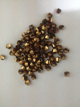 Free Shipping, 720pcs/Lot 4mm Bronze color Chinese Top Quality Crystal Bicone Beads 2024 - buy cheap