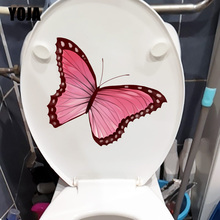 YOJA 22.8X20.7CM Red Butterfly Insect Girl Bedroom Decor Home WC Toilet Seat Decal Wall Sticker T1-2199 2024 - buy cheap
