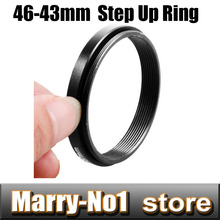 Frete grátis anel preto de lente do filtro ascendente anel de lente 46mm a 43mm 46mm -43mm 46mm 2024 - compre barato