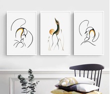 Nordic Wall Art Canvas Posters and Prints Modern Minimalist Abstract Swan Painting Living Room Home Decoraton Pictures No Frame 2024 - buy cheap