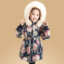 Thicken Long-Style Winter Warm Child Coat Windproof Waterproof Baby Girls Jackets Children Outerwear For 3-14 Years Old 2024 - buy cheap