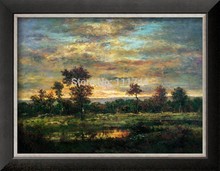 art paintings oil on canvas Pond at the Edge of a Wood by Theodore Rousseau Home Decor High quality 100%hand painted 2024 - buy cheap